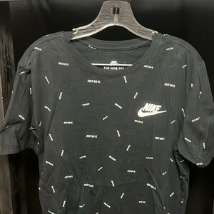 Nike- athletic cut black tshirt